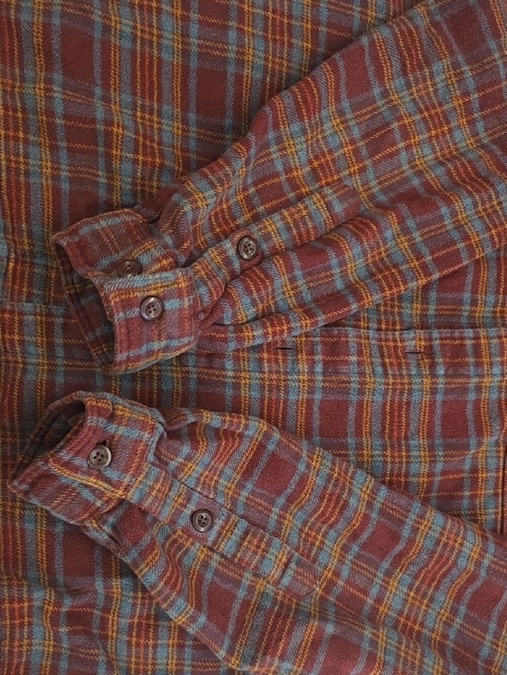 Patagonia Fjord Flannel Shirt Men's Medium Organic Cotton Plaid Button Front - Picture 8 of 8